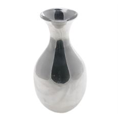 METAL VASE 7" SILVER VIENNA EA