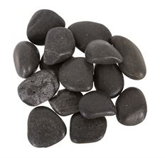 RIVER ROCK BLACK LARGE 2.2#/PK