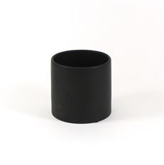 CERAMIC CYLINDER 6"H 6.5"O BLACK