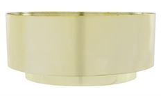 DESIGN BOWL 3.75"H 8.5"O GOLD