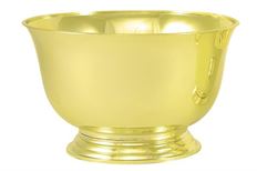 REVERE BOWL 7"H 11"O GOLD