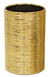 POTTERY 8"H 5"D ETCHED GOLD