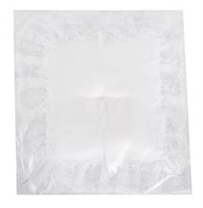 PILLOW SATIN SQUARE PADDED WHITE