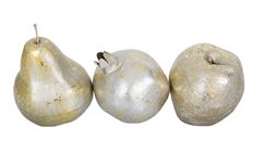 ORNAMENT 3" APP/POM/PEAR BX6 GLD