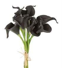 CALLA LILY BUNDLE 14" BLACK