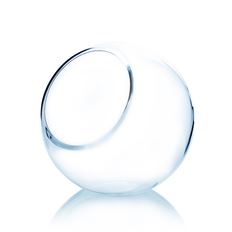 BUBBLE BOWL 8" SLANT CLEAR