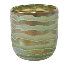 POTTERY VASE 4X4.25"  KELSO