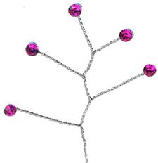 QUINTET RHINESTONE LIGHT PINK 12/PK