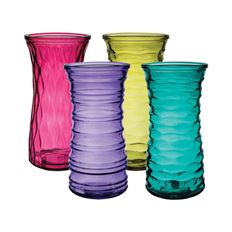 ROSE VASE 9.75" LOLLIPOP 12/CS