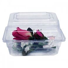 BOX BOUT CLEAR 4.5X3.7X3" 50/PK