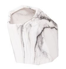 POTTERY 6.5"H GEOMETRIC MARBLE