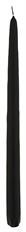CANDLE TAPER 12" BLACK 12/BOX