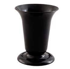 TRUMPET URN BLACK 11"H 9"O