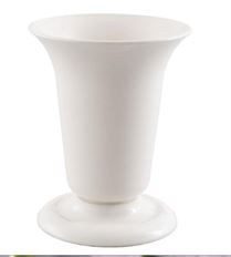 TRUMPET URN WHITE 11"H 9"O
