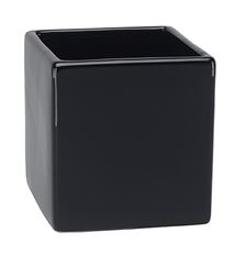 POTTERY SQUARE 3.75" BLACK