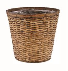 POTCOVER 14" RATTAN HONEY BROWN