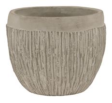 TEXTURED POT 5" IVORY