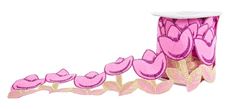TULIP RIBBON 4" PINK 5YD