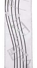 RIBBON SATIN MUSICAL 2.5"X10Y