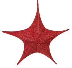STAR 25" FABRIC RED