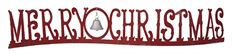 MERRY XMAS MANTEL SIGN 33"