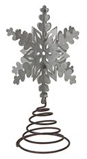 TREE TOPPER SNOWFLAKE 10.5" SLV