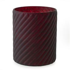 CRANBERRY VASE 4.75X5.5"