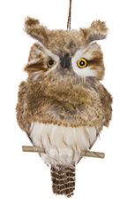 ORNAMENT OWL 14" BROWN