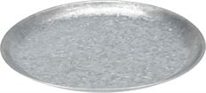 PLATE METAL 36CM SILVER