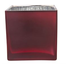 POTTERY SQUARE M 4.75X4.75 RED