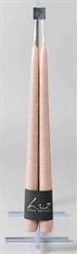 TAPER CANDLE METAL 30CM CHAMP X2