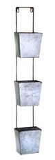 METAL POCKET PLANTER X3 33"X5.5"