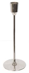 TAPER CANDLEHOLDER 20CM NICKEL
