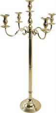 CANDELABRA 148CM 5/CANDLES GOLD