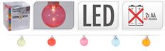 LIGHT CHAIN 10 LED MULTI COLOR 5'