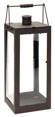 METAL LANTERN LG 18X8"