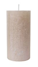 PILLAR CANDLE METAL 12CM PEARL