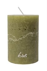 PILLAR CANDLE RUSTIC 7X10CM SCOT GR