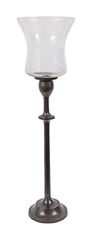 CANDLESTICK 20" BLK CRACK VOT