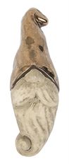 CERAMIC SANTA WALL HANGING 10.5" WH