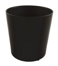 CERAMIC ORCHID POT 17CM MATTE BLACK