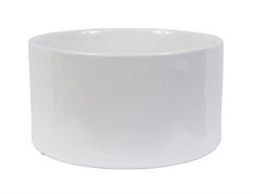 CERAMIC CYL BOWL 17CM SHINY WHITE