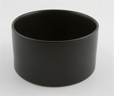 CERAMIC CYL BOWL 17CM SHINY BLACK