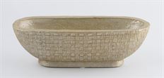 CERAMIC BOAT 26CM GOLD