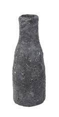 CERAMIC VASE 14CM BOLD DK GRAY