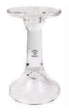 GLASS PILLAR/TAPER HOLDER 15CM CLR