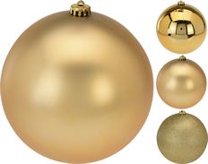 ORN BALL VP 180MM ASST GOLD