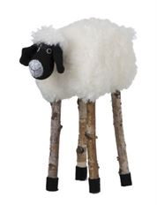 SHEEP STANDING 30X38CM ECRU