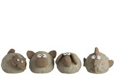 POTTERY CAT/DOG/CHICK/PIG 25CM