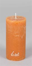 PILLAR CANDLE RUSTIC 6X12CM AMBER